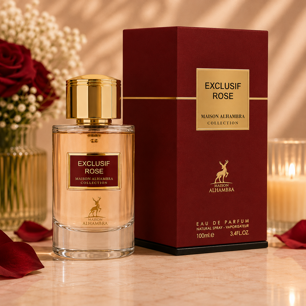 Maison Alhambra Exclusif Rose Eau de Parfum 100ml / 3.4oz