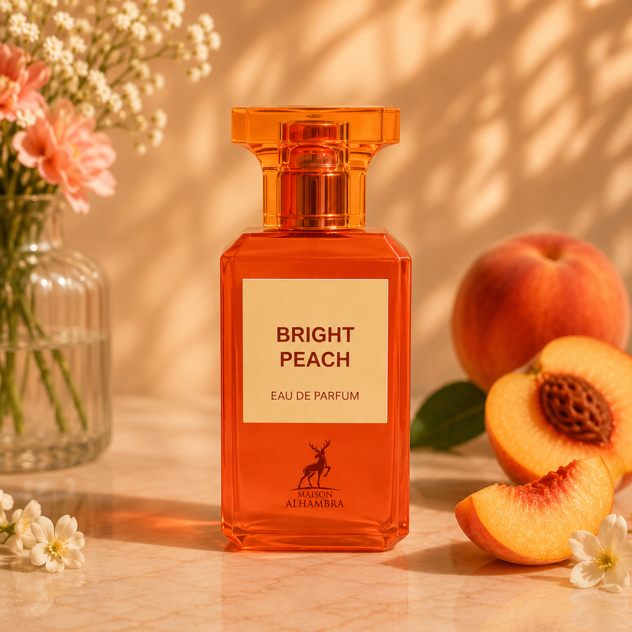 Maison Alhambra Bright Peach Eau de Parfum 80ml / 2.7oz
