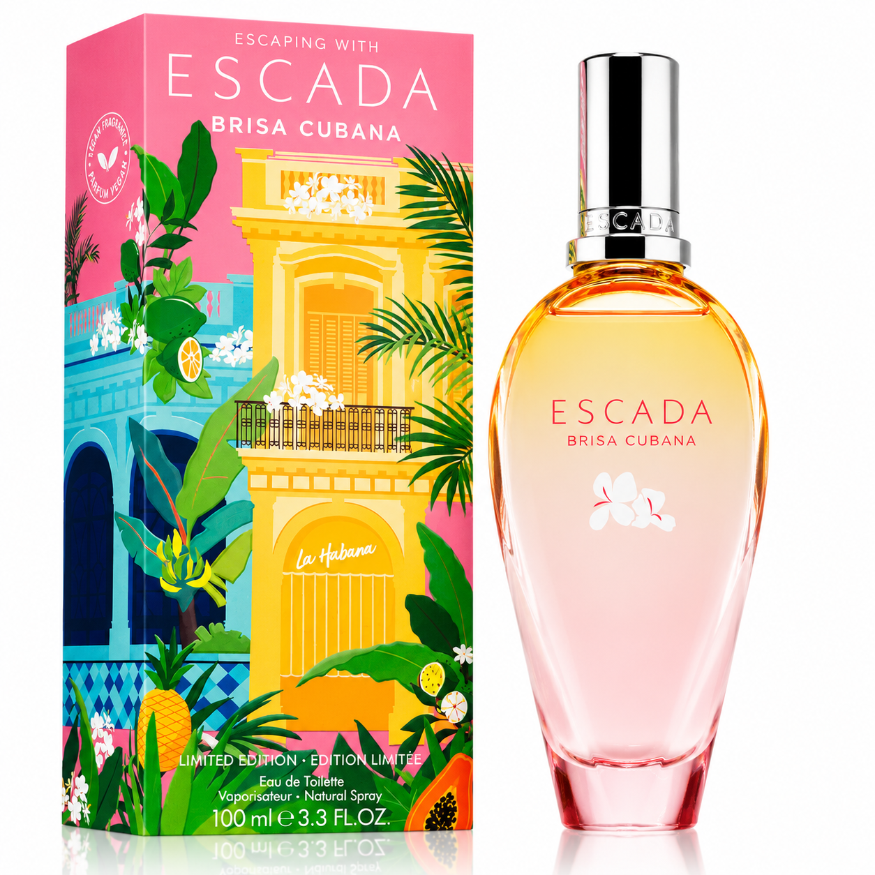 Escada Brisa Cubana Eau de Toilette Spray 3.3 oz / 100 ml – Limited Edition