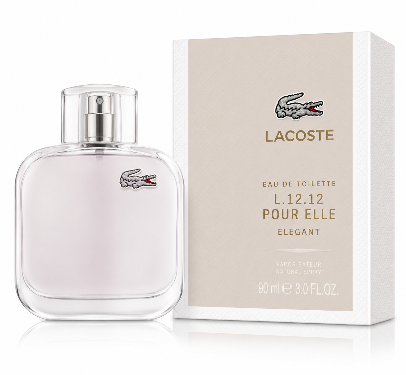 Lacoste L.12.12 Pour Elle Elegant Eau de Toilette 3.0 oz / 90 ml