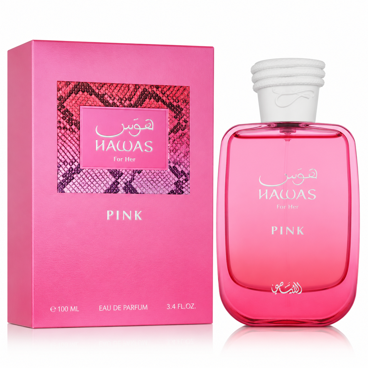 Rasasi Hawas Pink Eau de Parfum 3.4 oz / 100 ml