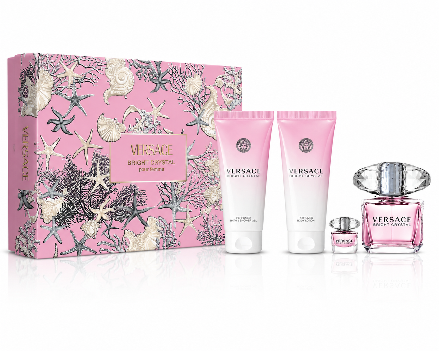 Versace Bright Crystal 4-piece with Mini EDT