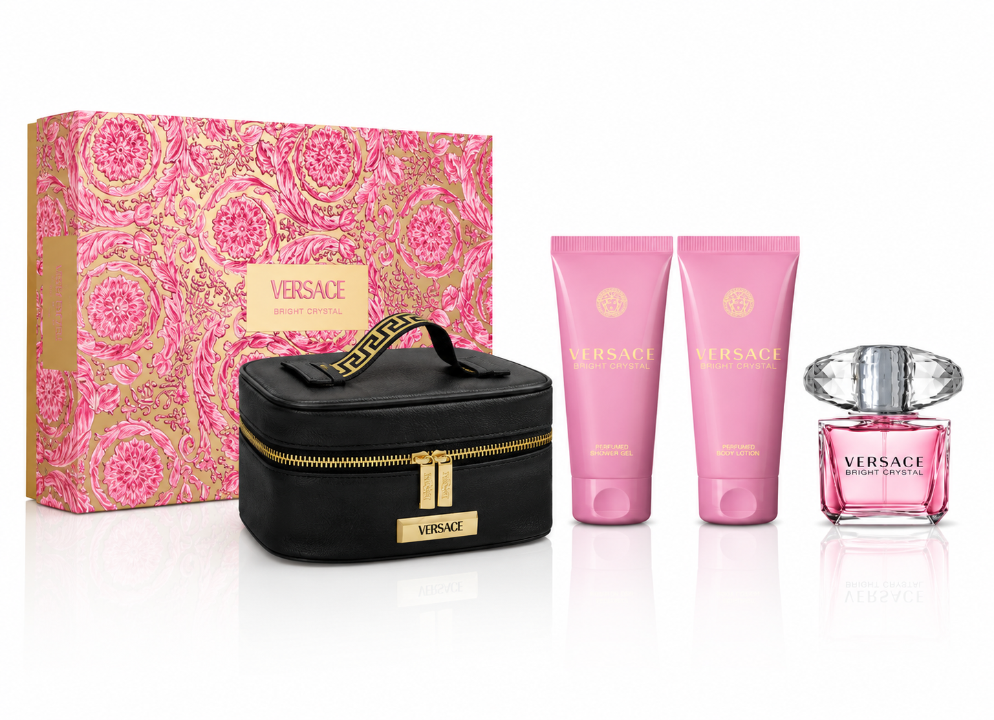 Versace Bright Crystal 4-piece with Pouch EDT