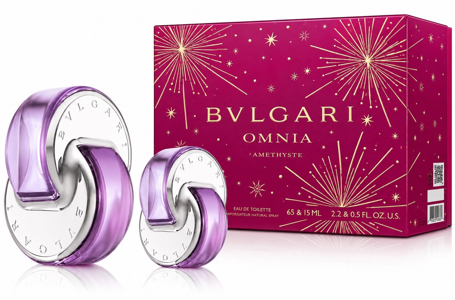 Bvlgari Omnia Amethyste EDT Vaporisateur Natural Spray 65ml/2.2oz & 15ml/0.5oz 2-Piece Gift Set