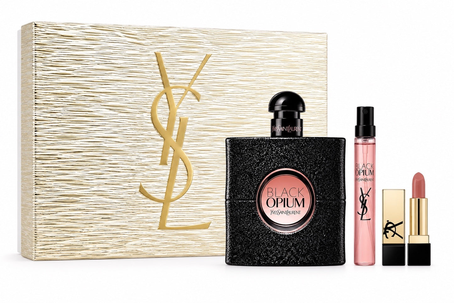 Yves Saint Laurent Black Opium 3-Piece with Lipstick Gift Set