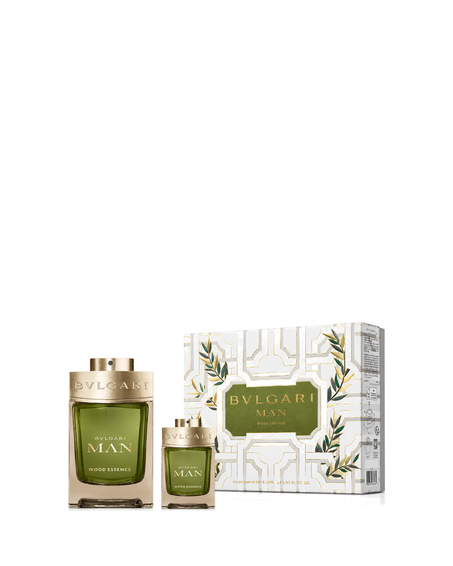 Bvlgari Man "Wood Essence" EDP 100 & 15 ml / 3.4 & 0.5 oz 2-Piece Gift Set