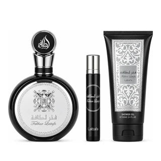 Lattafa Fakhar Man 3pc Gift Set (EDP 100ml+ EDP 12ml+ SG 100ml)