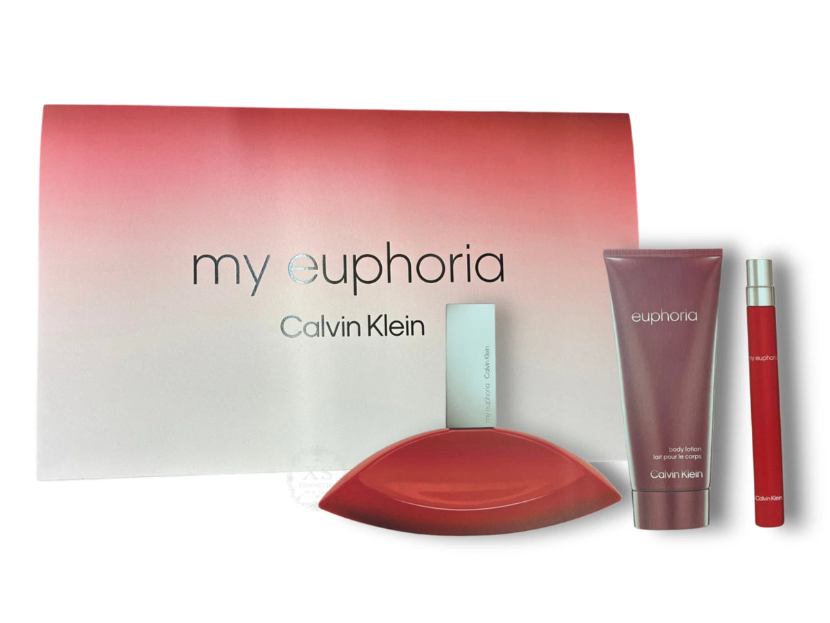Calvin Klein My Euphoria 3pc Gift Set (EDP 100ml+EDP 10ml+ Body Lotion 100ml)