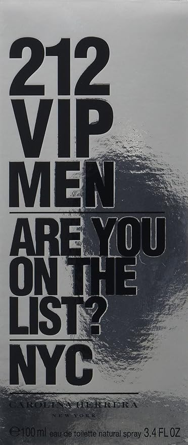 212 VIP MEN ARE YOU ON THE LIST NYC EDT 100ML