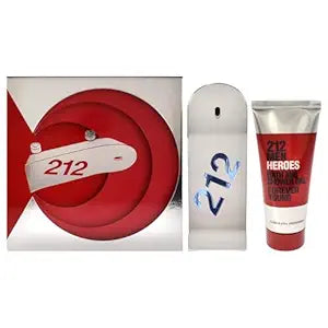 SET CAROLINA HERRERA 212 MEN HEROES 2PCS