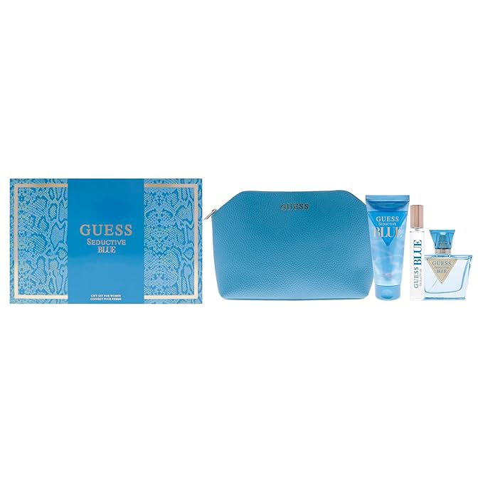 SET GUESS SEDUCTIVE BLUE 4 PC (W)