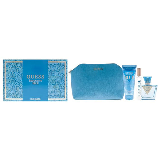 SET GUESS SEDUCTIVE BLUE 4 PC (W)