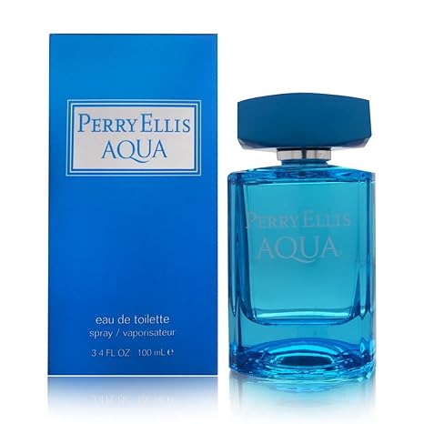 Perry Ellis Aqua Eau De Toilette Spray for Men, 3.4 Ounce