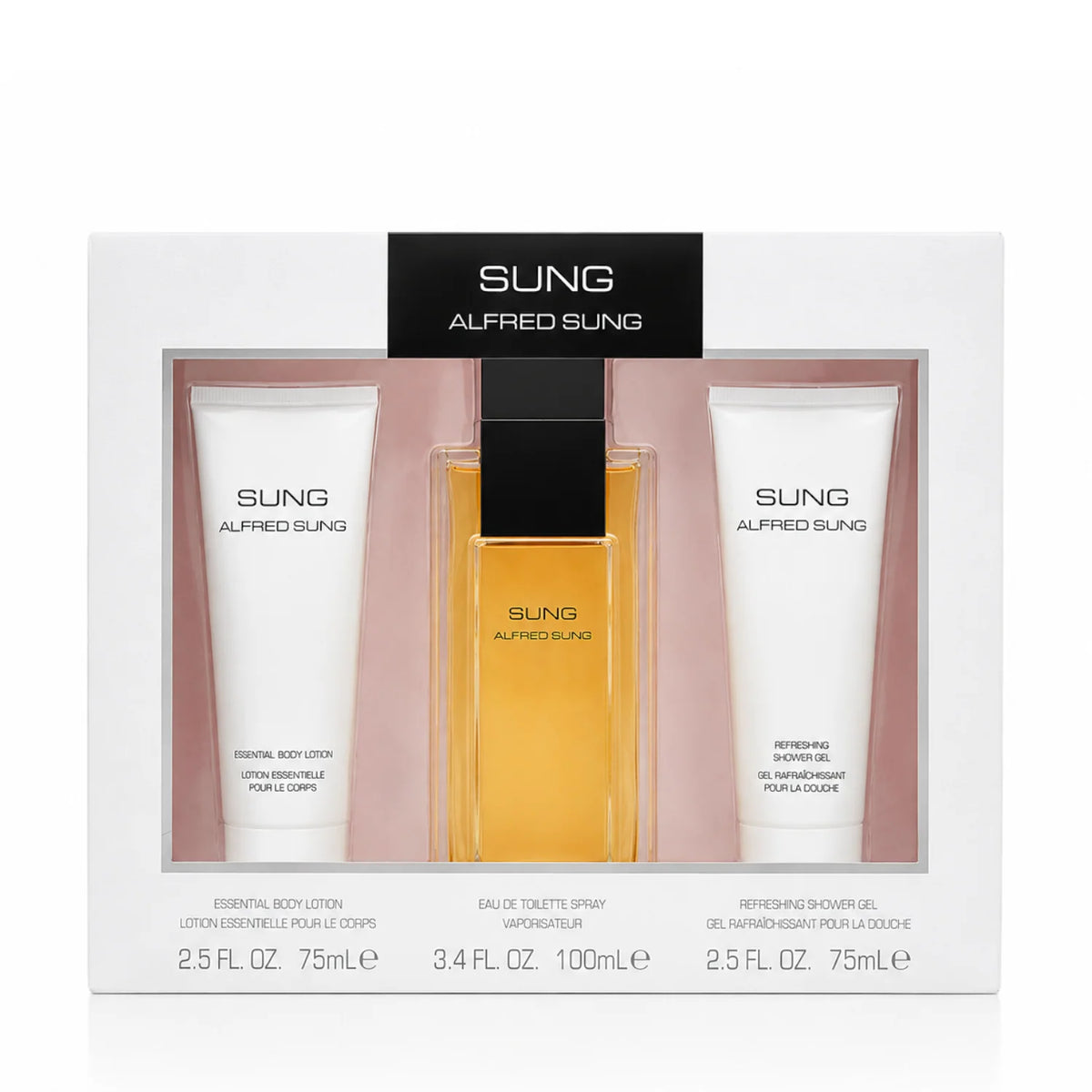 Alfred Sung "Sung" 3pc Gift Set (Body Lot. 75ml+EDT 100ml+SG 75ml)