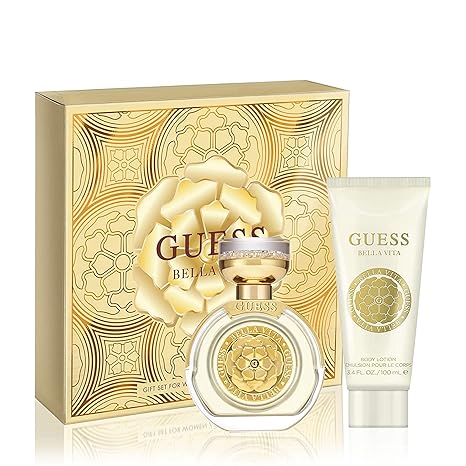 GUESS Bella Vita Eau de Parfum 2 Piece Gift Set For Women - Perfume Spray 1.7 Fl. Oz. & Body Lotion 3.4 Fl. Oz.