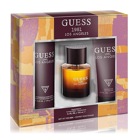 SET 3PCS GUESS 1981 LOS ANGELES FOR MEN