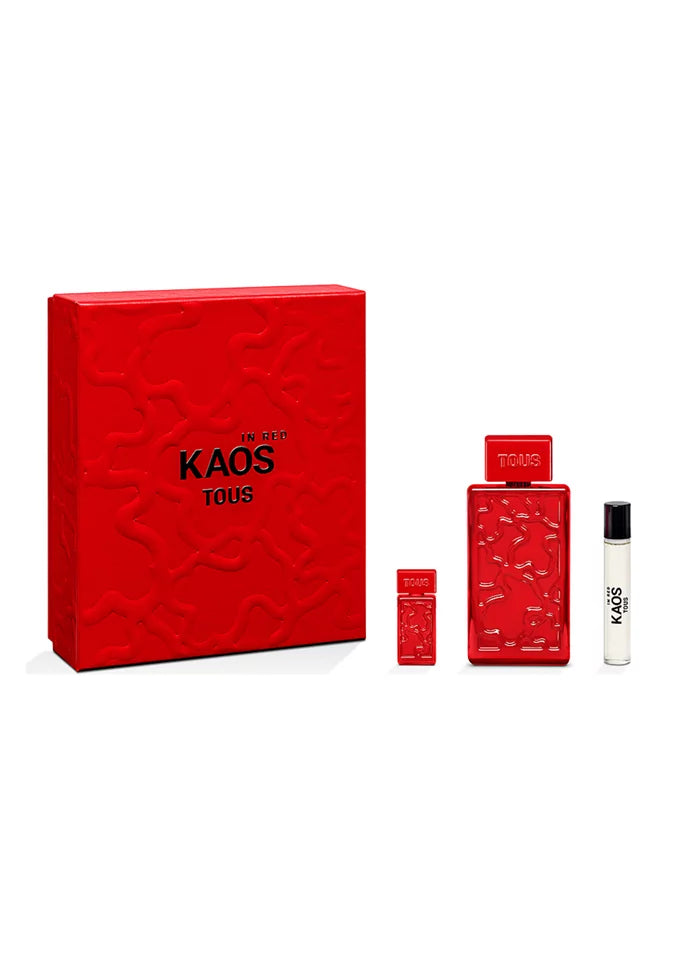 Tous Kaos In Red 3pc Gift Set (EDP 100ml+ EDP 15ml + EDP 4ml)