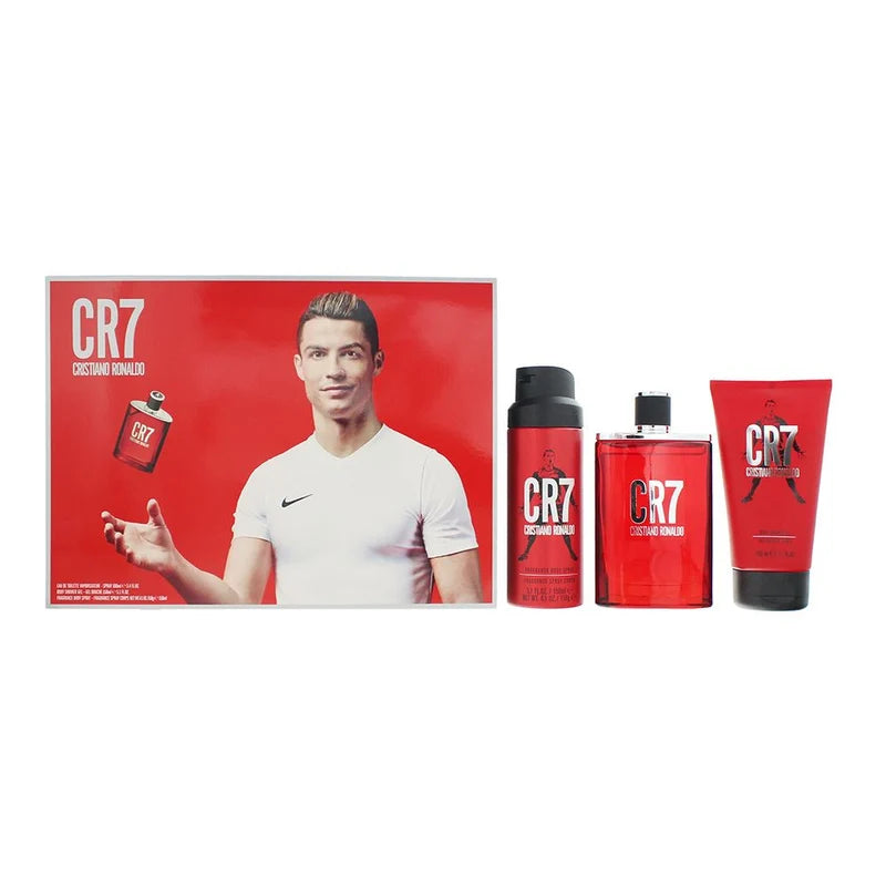 Cristiano Ronaldo CR7 3pc Set (EDT 100ml+Body Spray 150ml+SG 150ml)