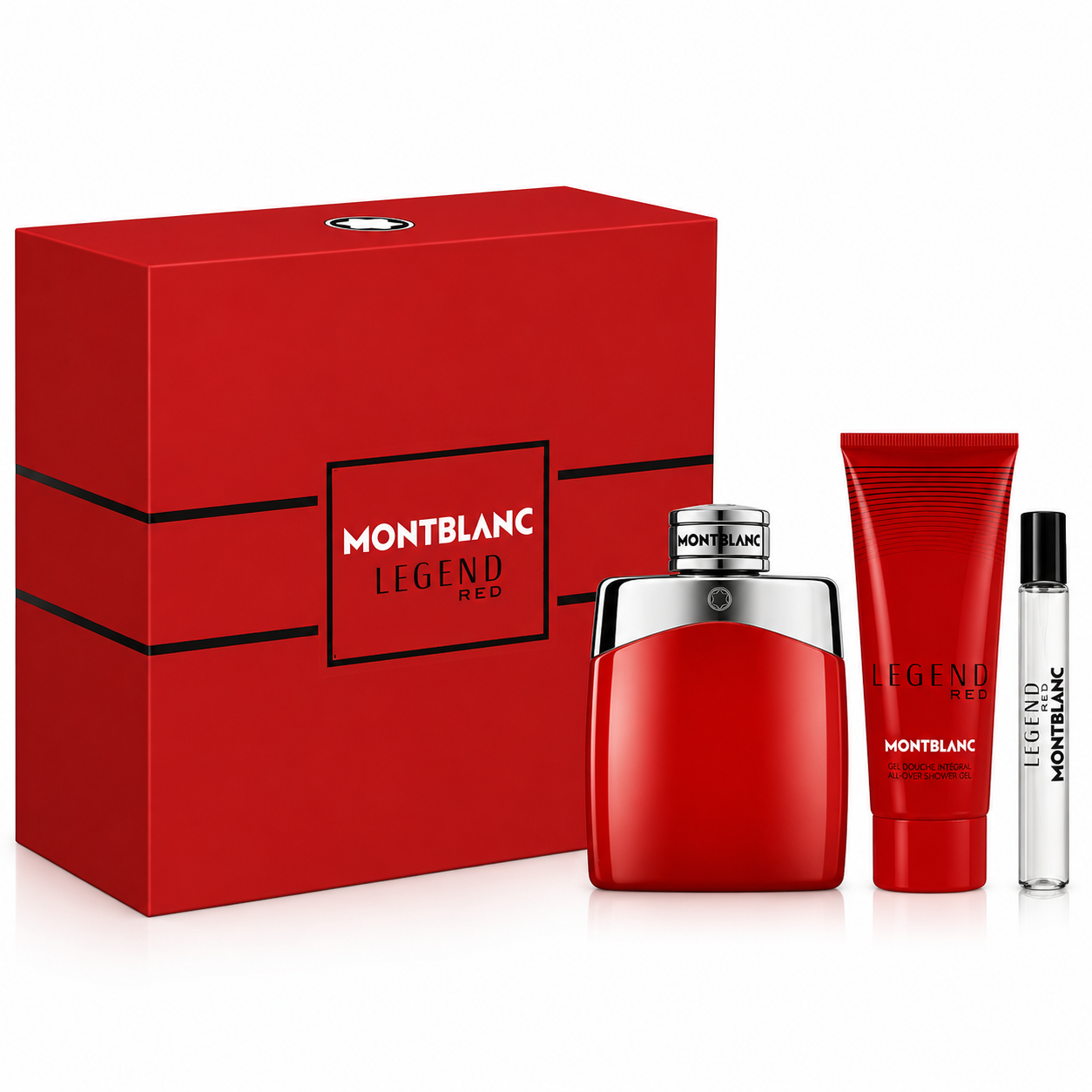 Montblanc Legend Red pour Homme-for Men 3-Piece Gift Set