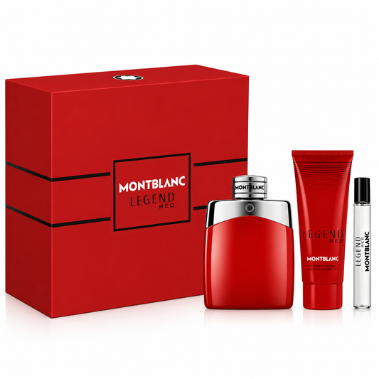Montblanc Legend Red pour Homme-for Men 3-Piece Gift Set