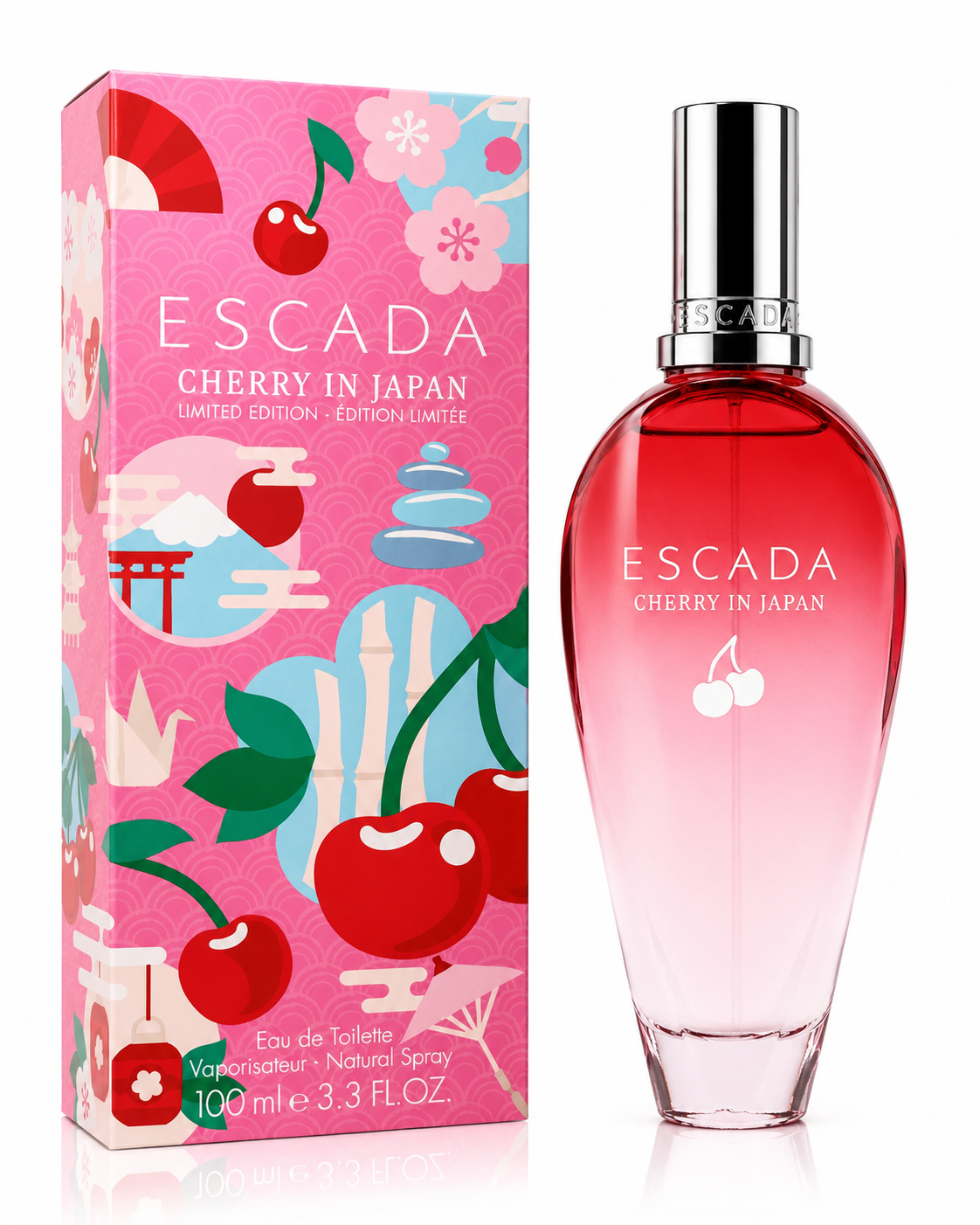 Escada Cherry in Japan Eau de Toilette Spray 3.3 oz / 100 ml – Limited Edition