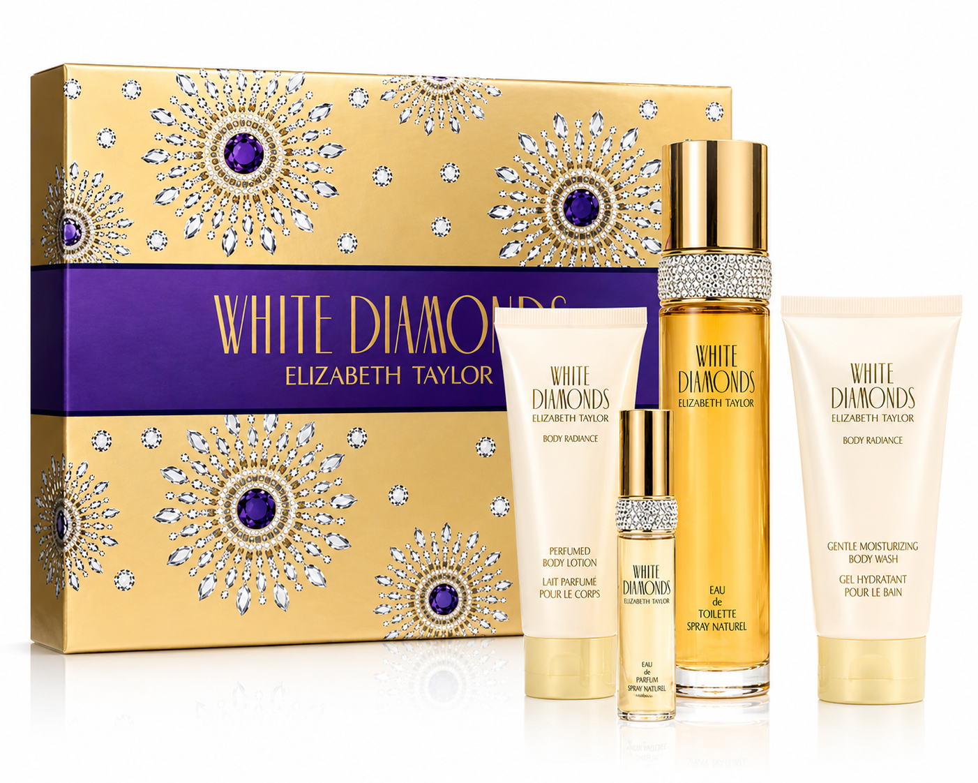 White Diamonds by Elizabeth Taylor Gift Set 4-Piece