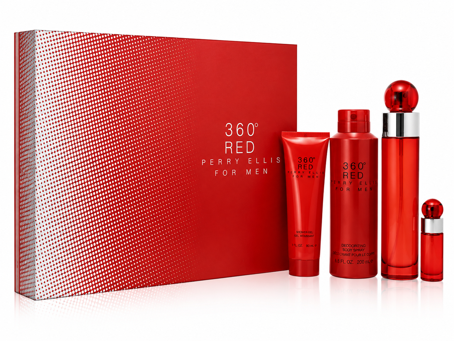 Perry Ellis 360 Red For Men 4-Piece Gift Set