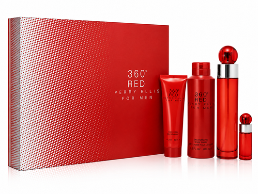 Perry Ellis 360 Red For Men 4-Piece Gift Set