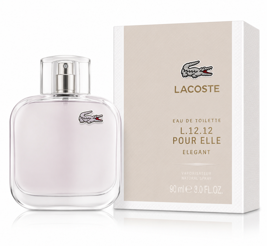 Lacoste L.12.12 Pour Elle Elegant Eau de Toilette 3.0 oz / 90 ml