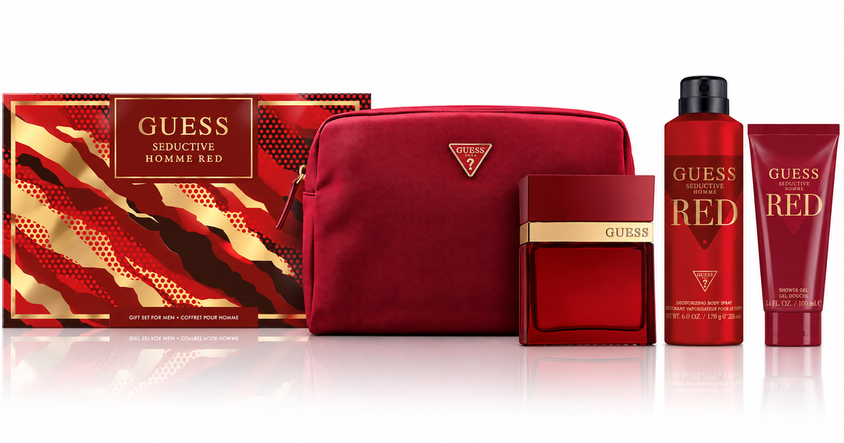 Guess Seductive Homme Red 4-piece Gift Set for Men