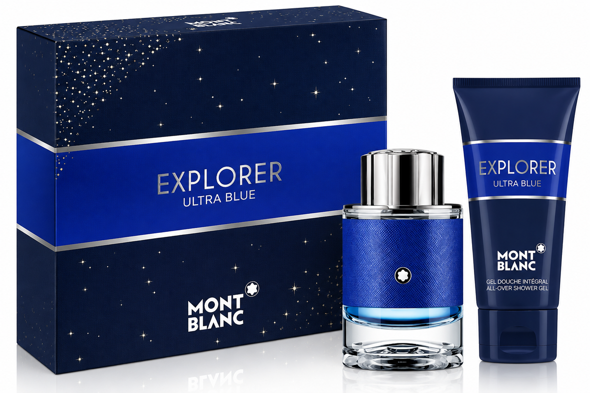 Montblanc Explorer Ultra Blue Pour Homme EDP 60 ml + Gel Douche 100 ml