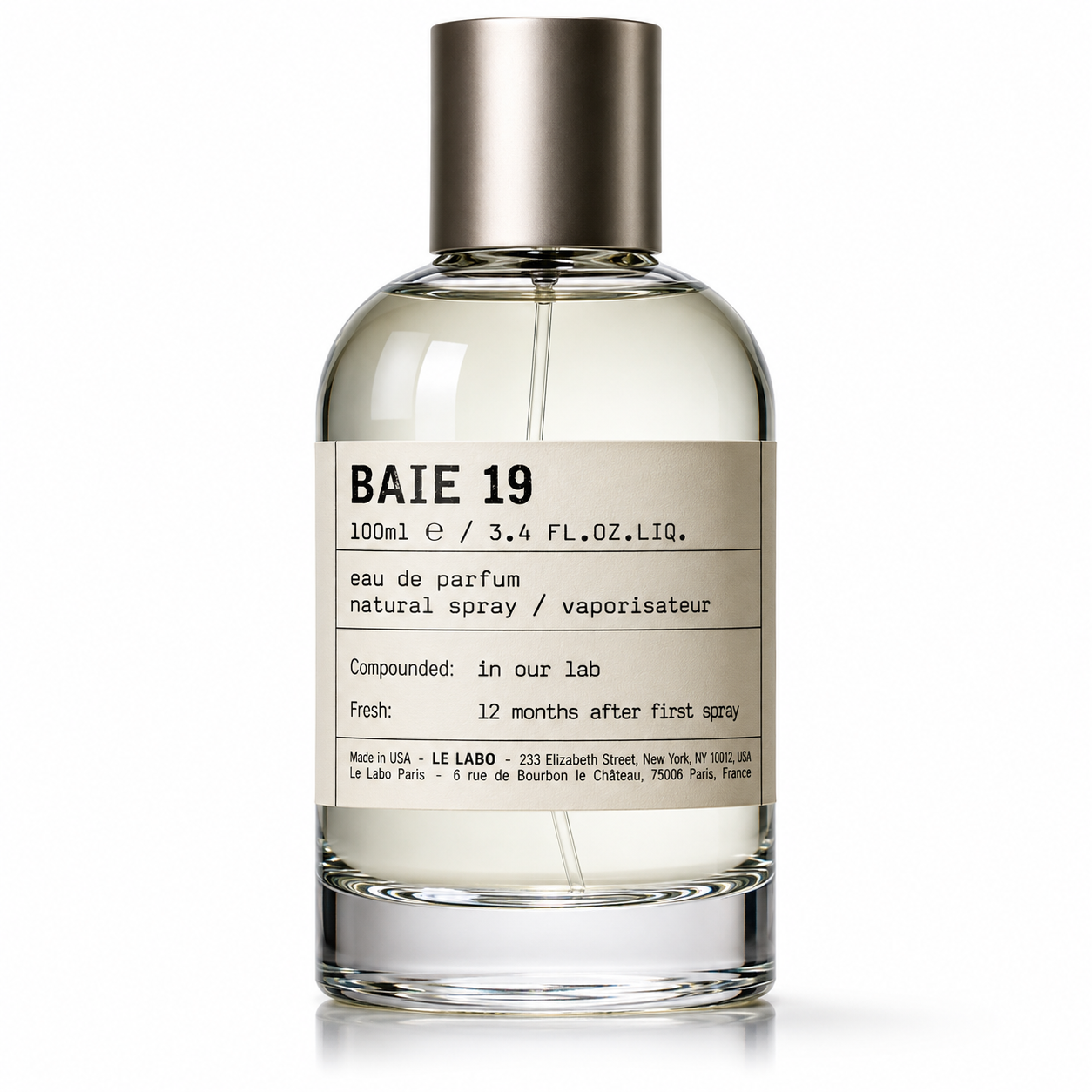 Le Labo Baie 19 Eau de Parfum 100ml / 3.4oz