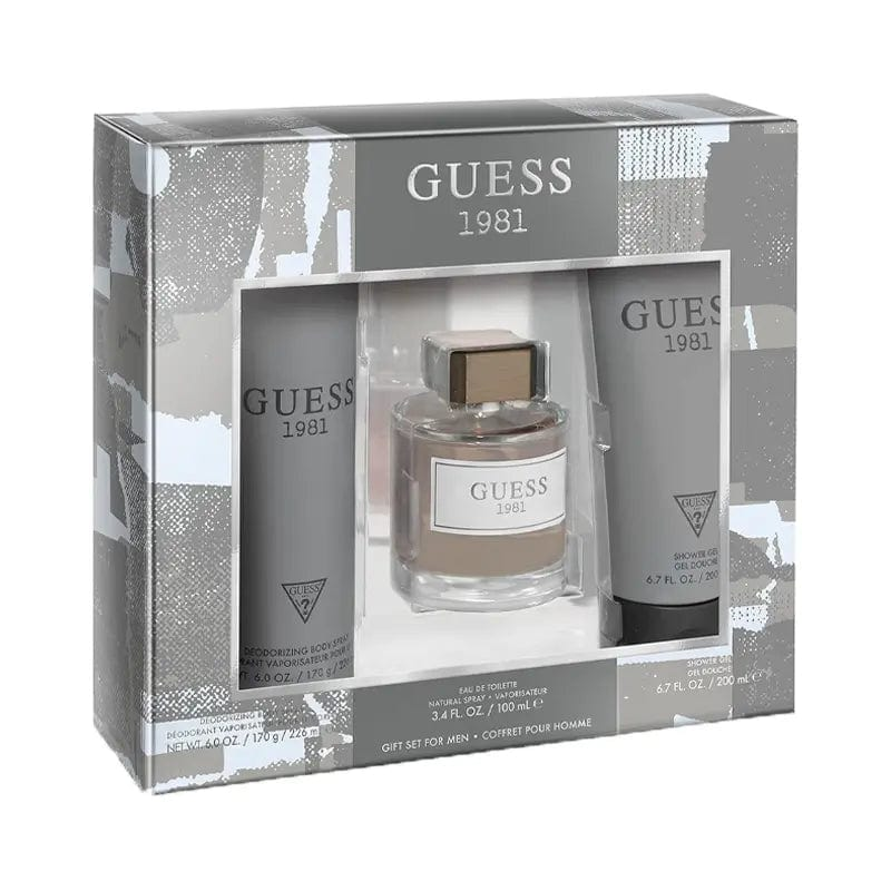 Guess 1981 3pc Gift Set (EDT 100ml+ Deodorant Body Spray 226ml+ SG 200ml)