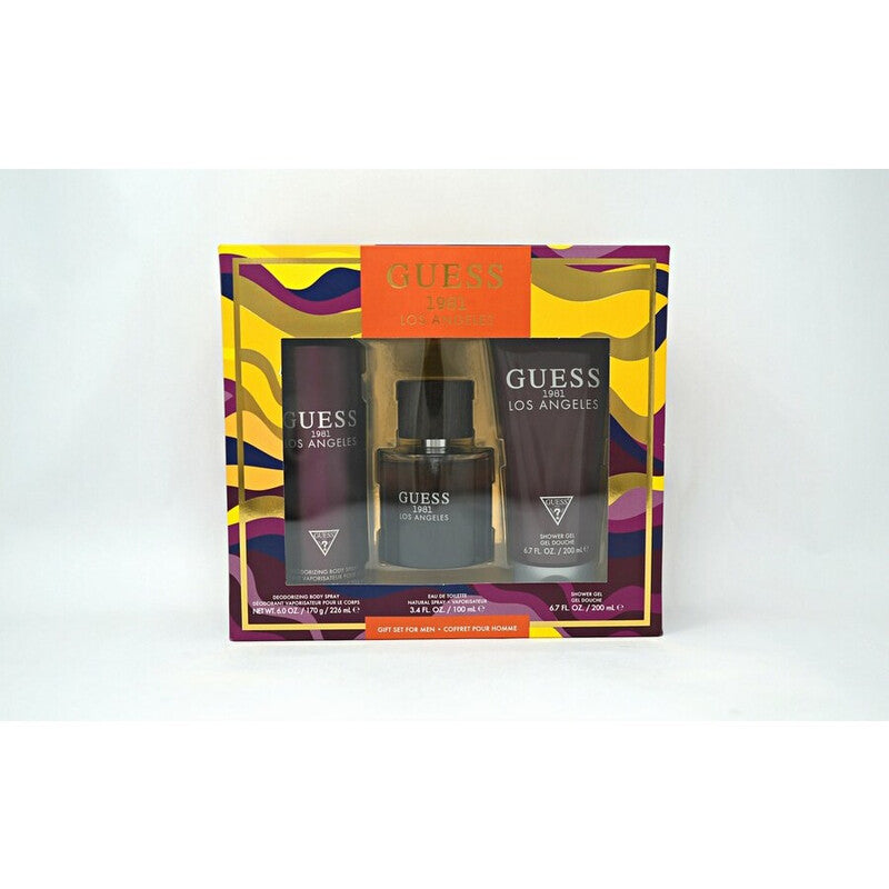 Guess 1981 Los Angeles 3pc Set for Men (EDT 100ml+Body Spray 226ml+SG 200ml)