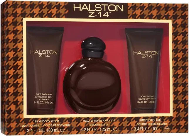 Halston Z-14 3pc Gift Set (Hair & Body Wash 100ml+ Cologne 125ml+ After Shave Balm 100ml)