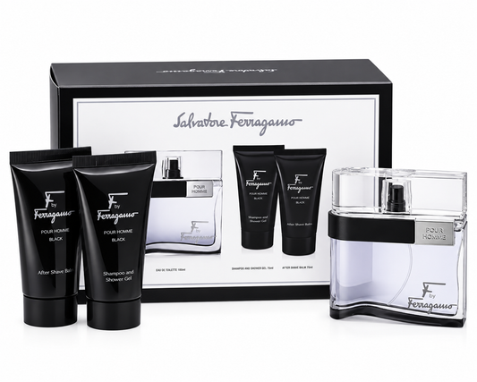 Salvatore Ferragamo Pour Homme Black 3-Piece Gift Set