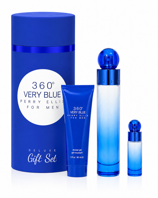 Perry Ellis 360 Very Blue for Men Deluxe 3-Piece Gift Set
