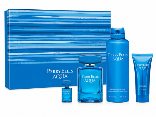 Perry Ellis Aqua 4-Piece Gift Set