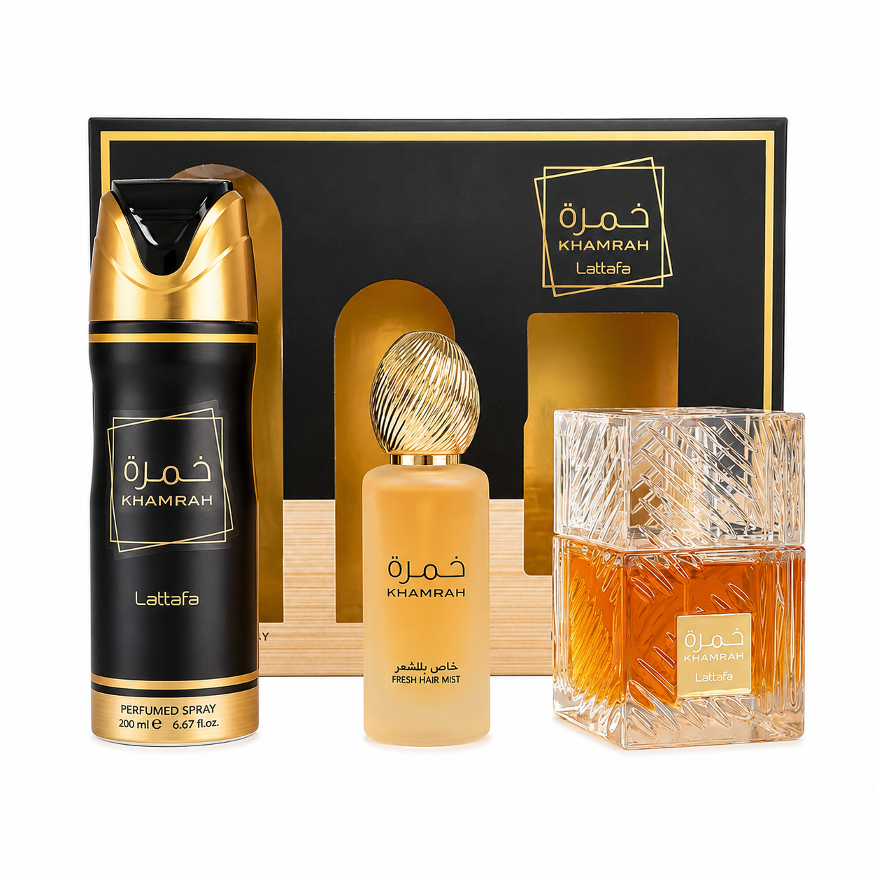 Lattafa "khamrah Collection" 3-Piece Gift Set