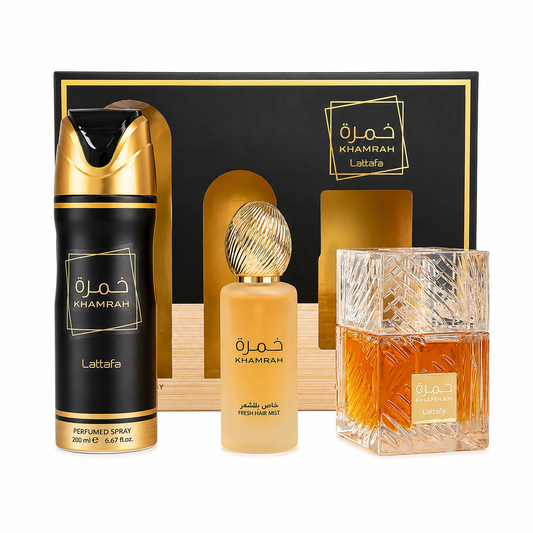Lattafa "khamrah Collection" 3-Piece Gift Set