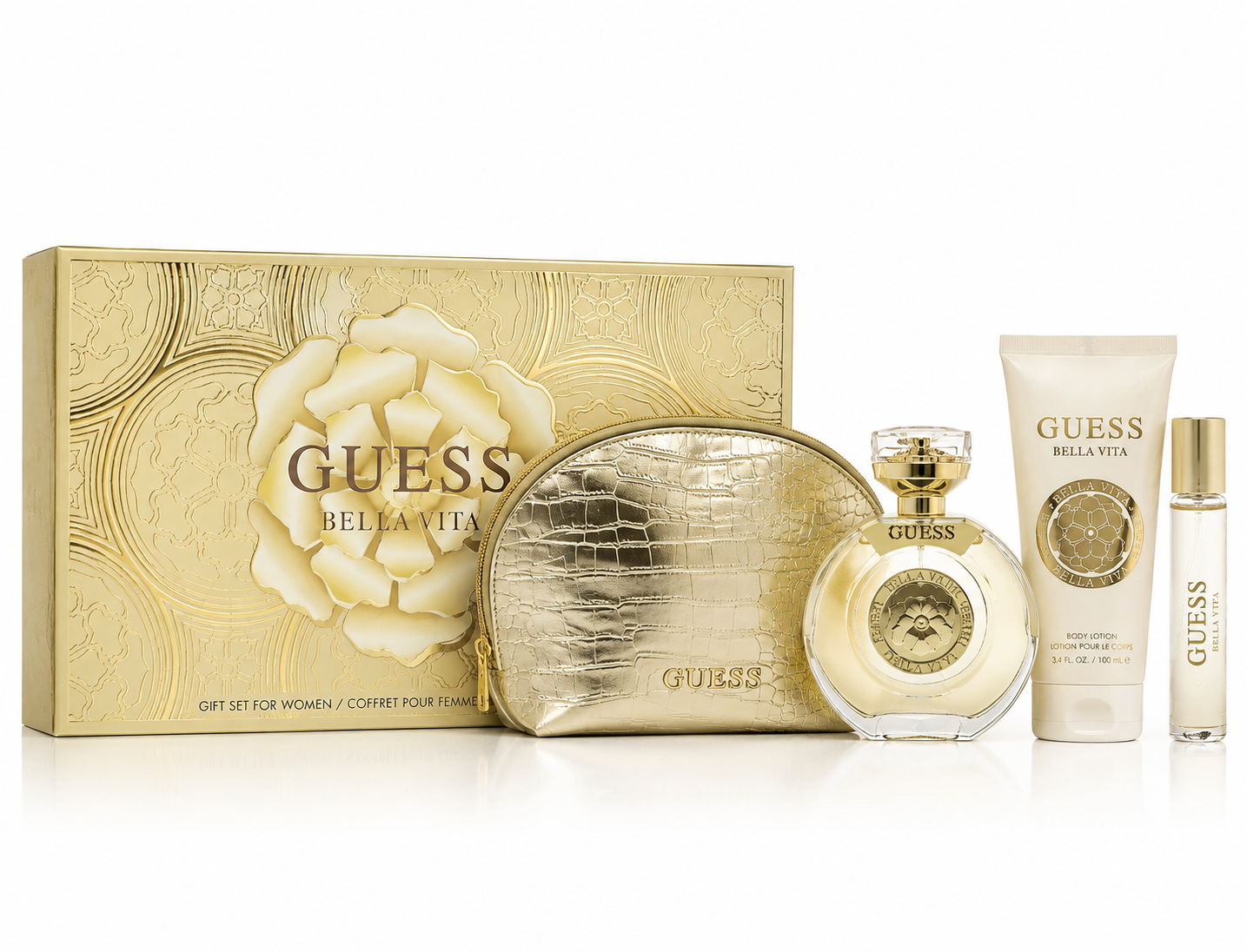 Guess Bella Vita 4-piece with Pouch EDT
