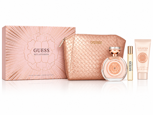 Guess Bella Vita Rosa 4-piece with Pouch EDT