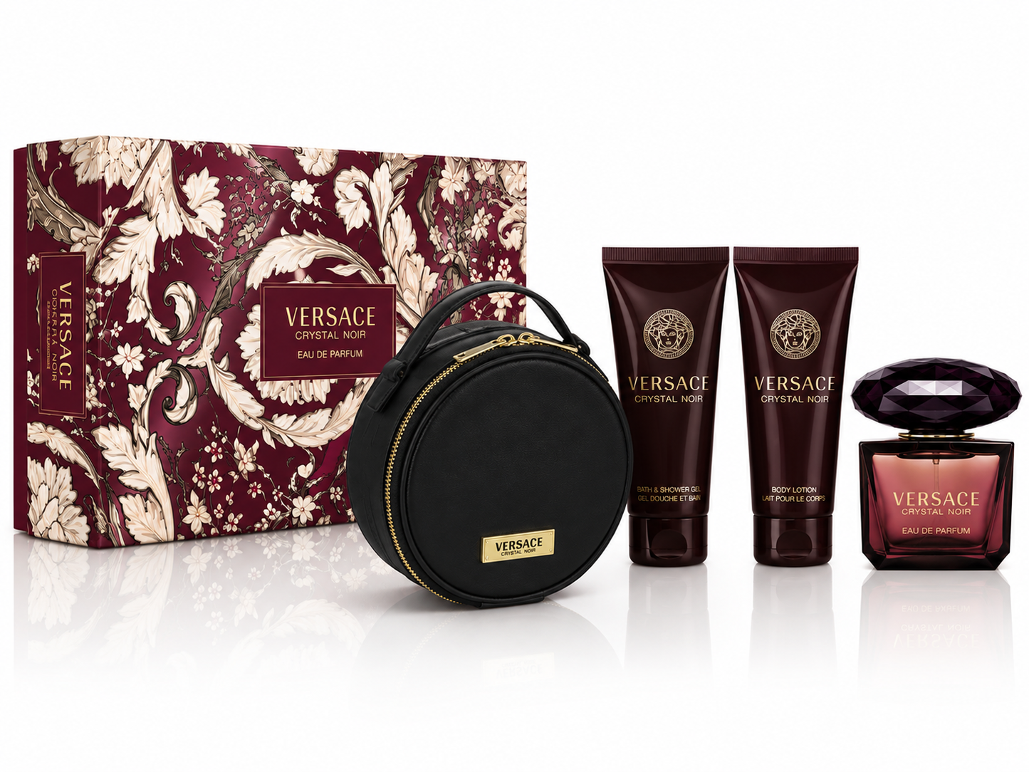 Versace Crystal Noir 4-piece with Pouch EDP