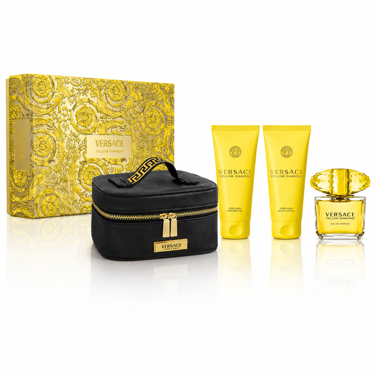 Versace Yellow Diamond 4-piece with Pouch EDT