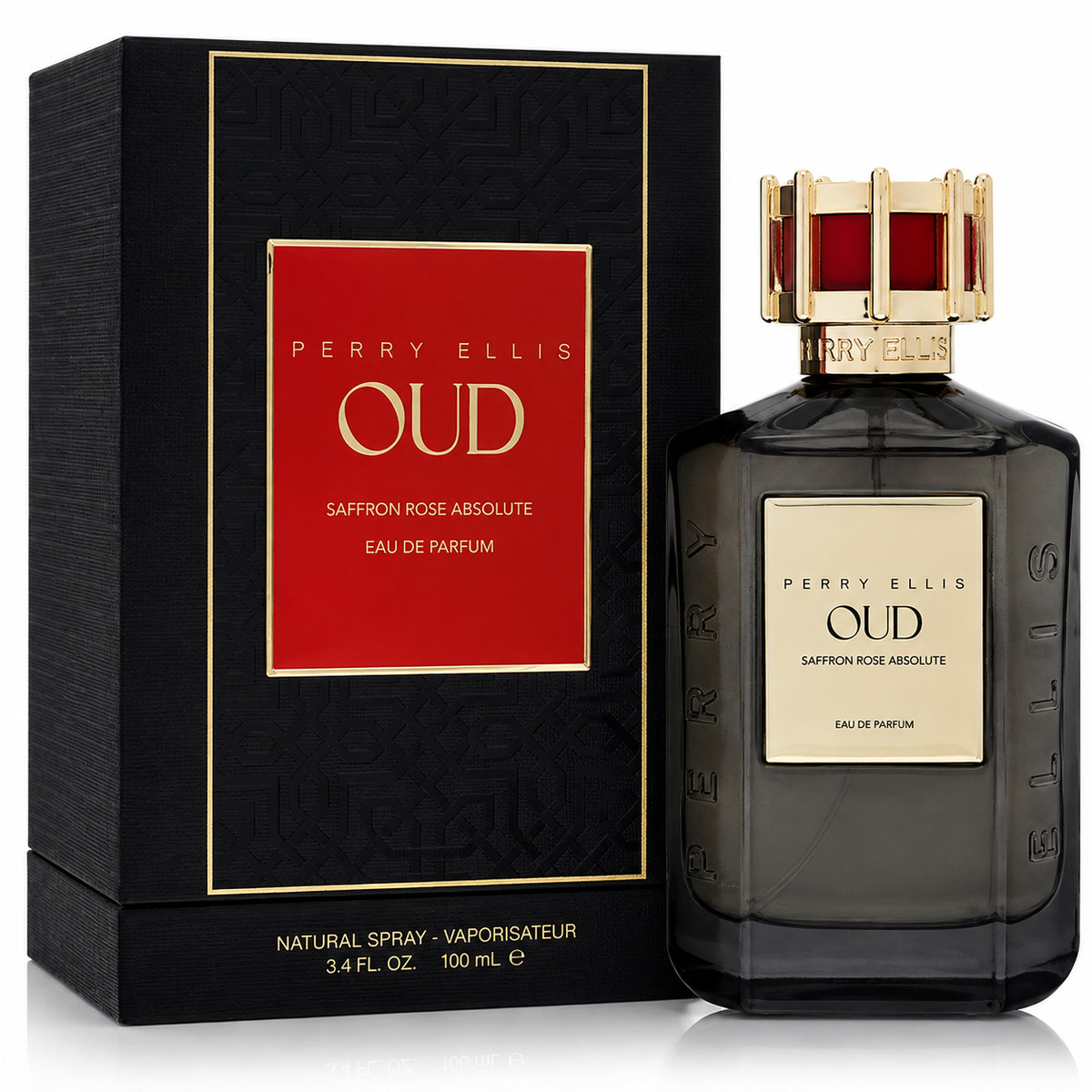 Perry Ellis Oud Saffron Rose Absolute EDP 100ML