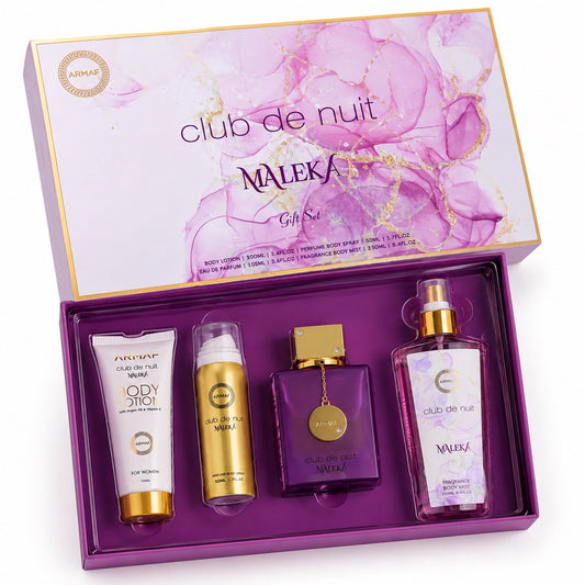 Armaf Club de Nuit Maleka EDP/BODY MIST 4-Piece Gift Set