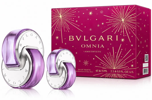 Bvlgari Omnia Amethyste EDT Vaporisateur Natural Spray 65ml/2.2oz & 15ml/0.5oz 2-Piece Gift Set