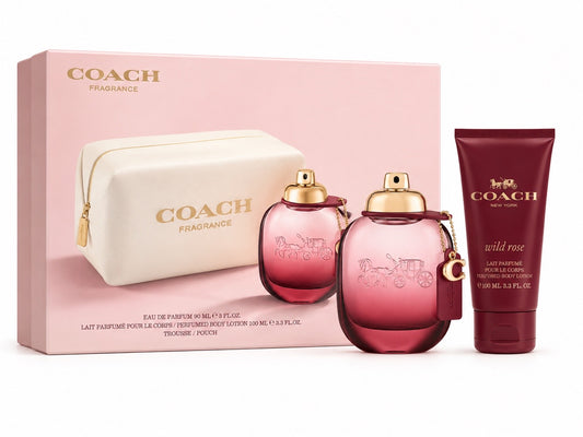 Coach New York Wild Rose 3-Piece Gift Set