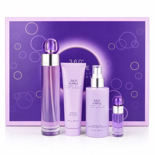Perry Ellis 360 Purple 4PC Set EDT