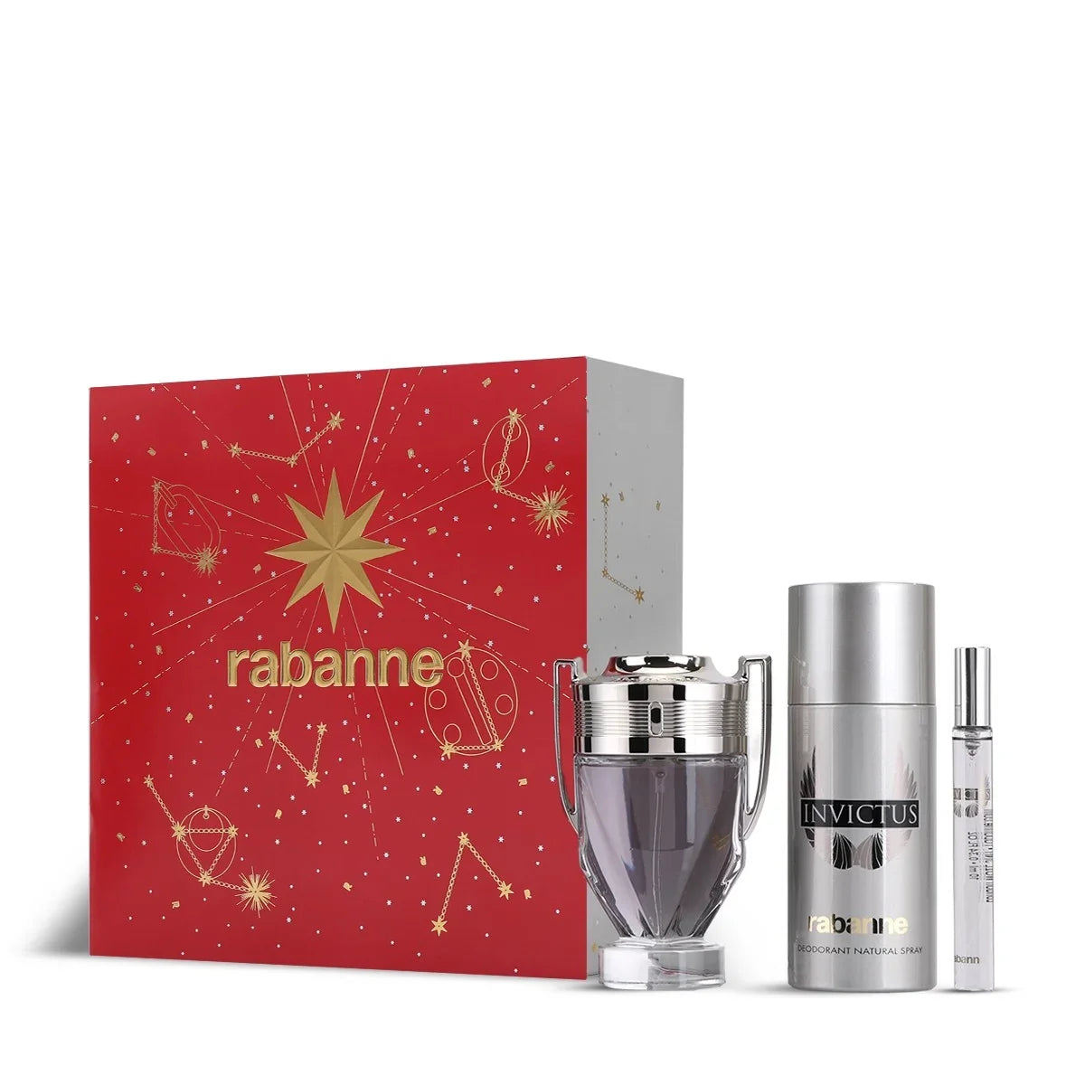 Paco Rabbane Invictus 3pc Gift Set (EDT 100ml+Deodorant 150ml+EDT Travel Spray 10ml)